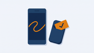 Illustratie van een telefoon met een meetlijn op het scherm naast een ’t Zakkie telefoonzakje met een kaartje met vinkje: een vooraf vastgelegde medische uitzondering
