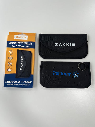 ’t Zakkie bedrukt voor Porteum