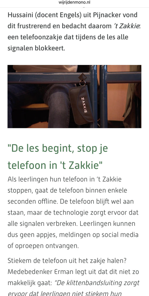 Uitzending van Omroep Delft op het scherm
