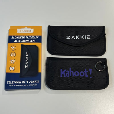 ’t Zakkie bedrukt voor Kahoot