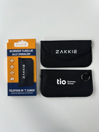 ’t Zakkie bedrukt voor Tio Business School