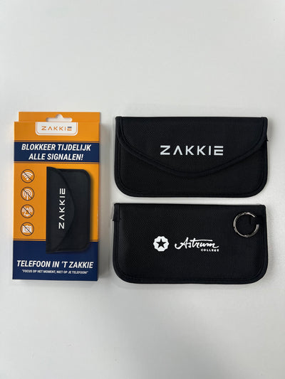 ’t Zakkie bedrukt voor Astrum College