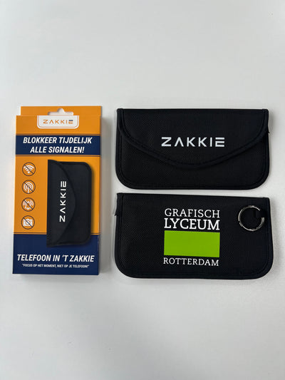 ’t Zakkie bedrukt voor Grafisch Lyceum Rotterdam
