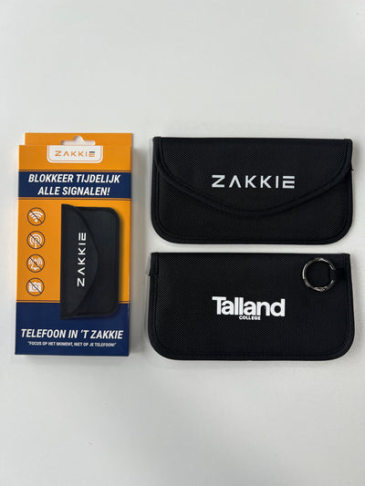 ’t Zakkie bedrukt voor Talland College