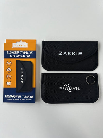 ’t Zakkie bedrukt voor ROC Rivor