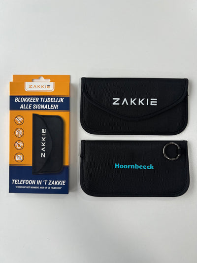 ’t Zakkie bedrukt voor Hoornbeeck College