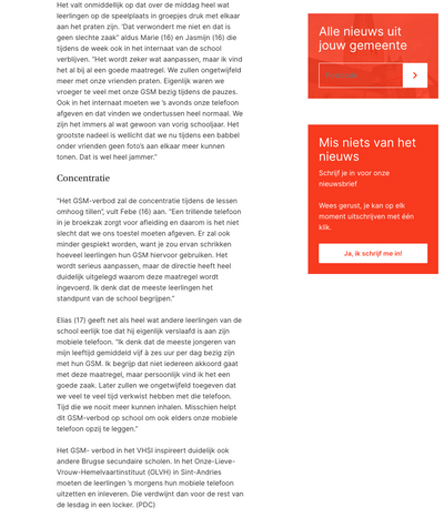 Vervolg van het KW-artikel over het gsm-beleid in Brugge
