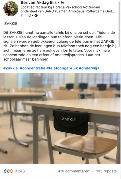 Bericht over de televisie-opnames van RTV Rijnmond op school
