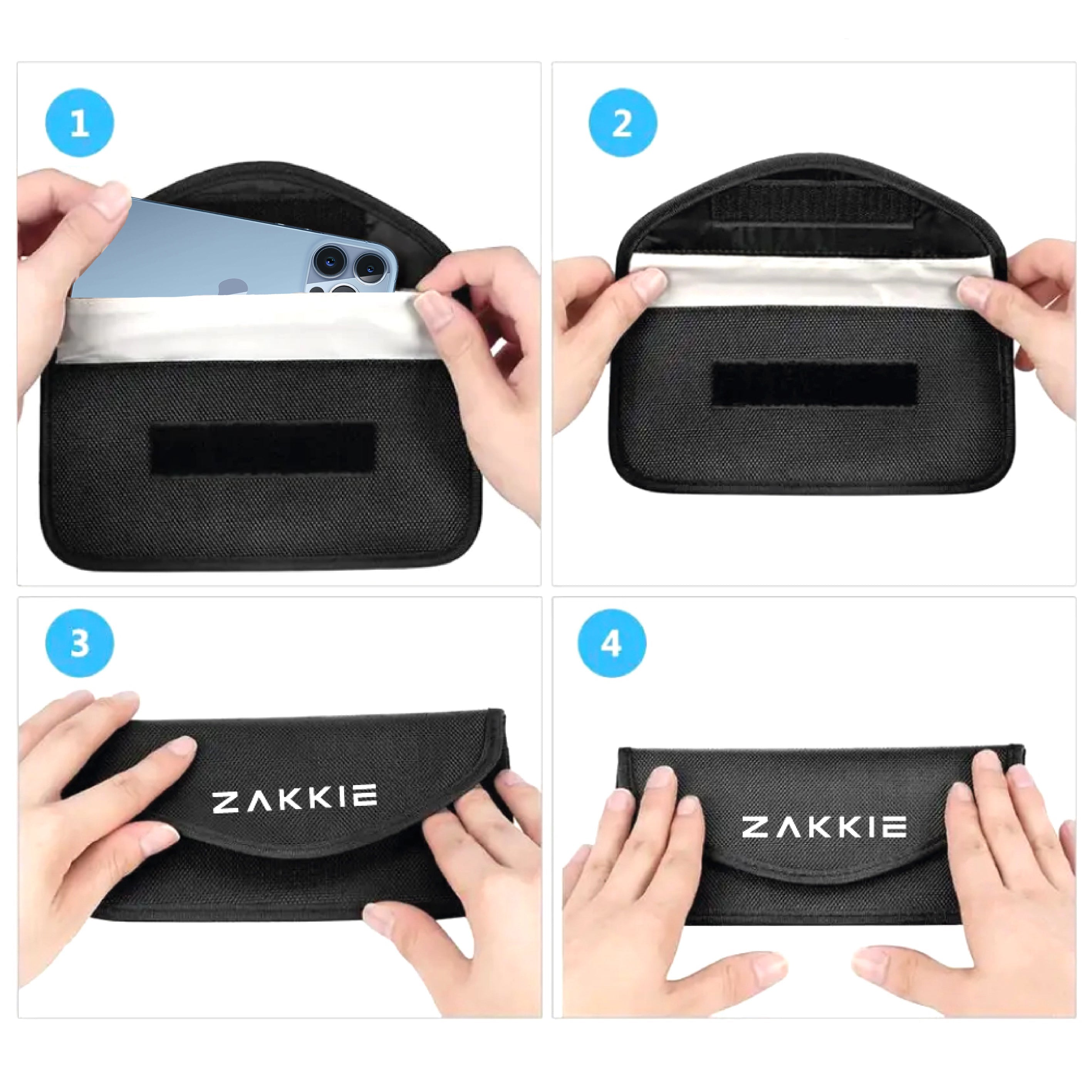 "ZAKKIE" SIGNAAL BLOKKEREND TELEFOONZAKJE-ZAKKIE