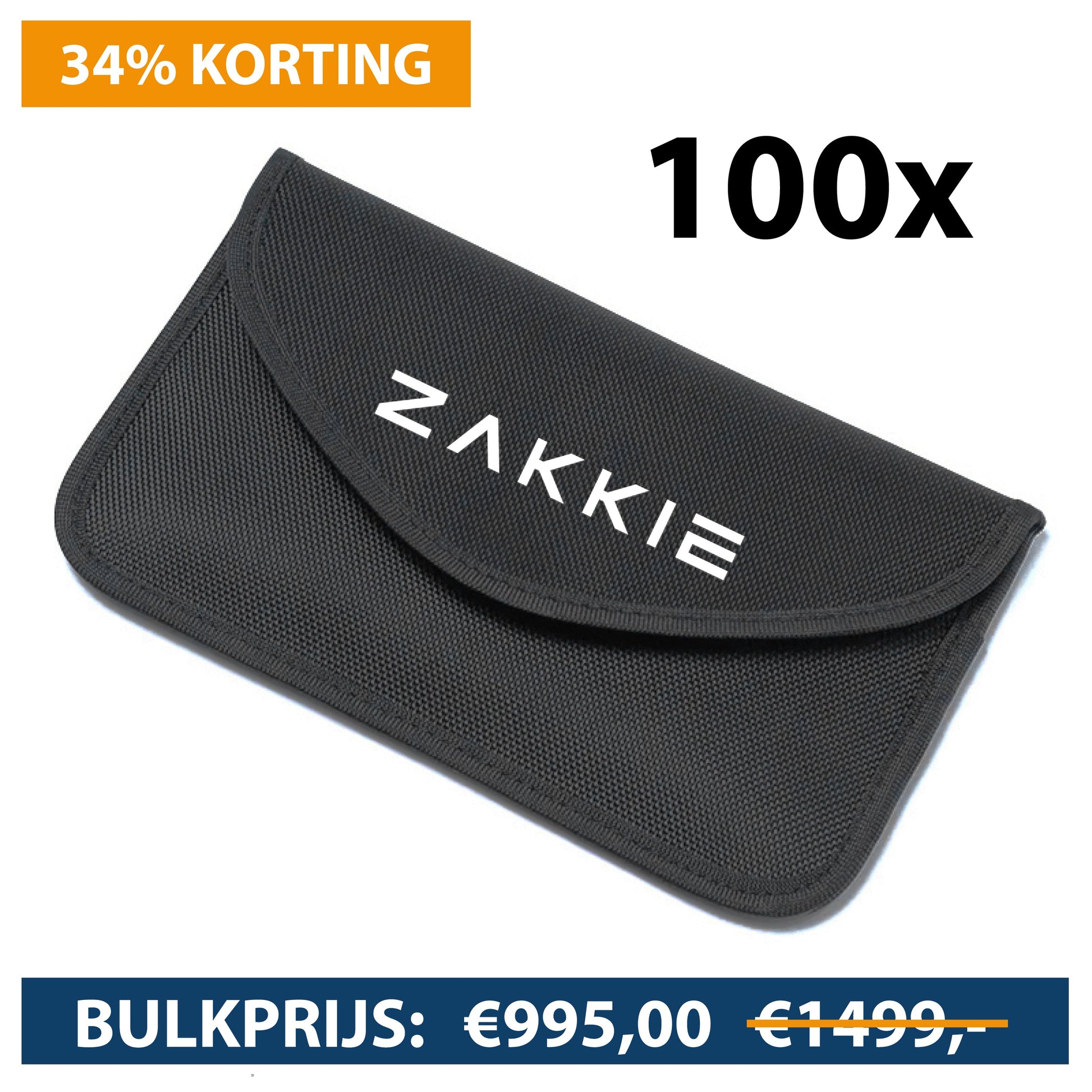 "ZAKKIE" SIGNAAL BLOKKEREND TELEFOONZAKJE - 100 STUKS-ZAKKIE