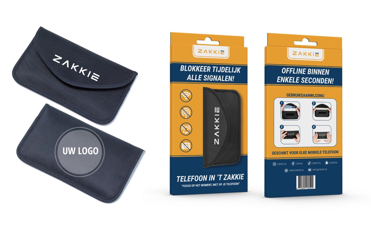 "ZAKKIE" SIGNAAL BLOKKEREND TELEFOONZAKJE-ZAKKIE